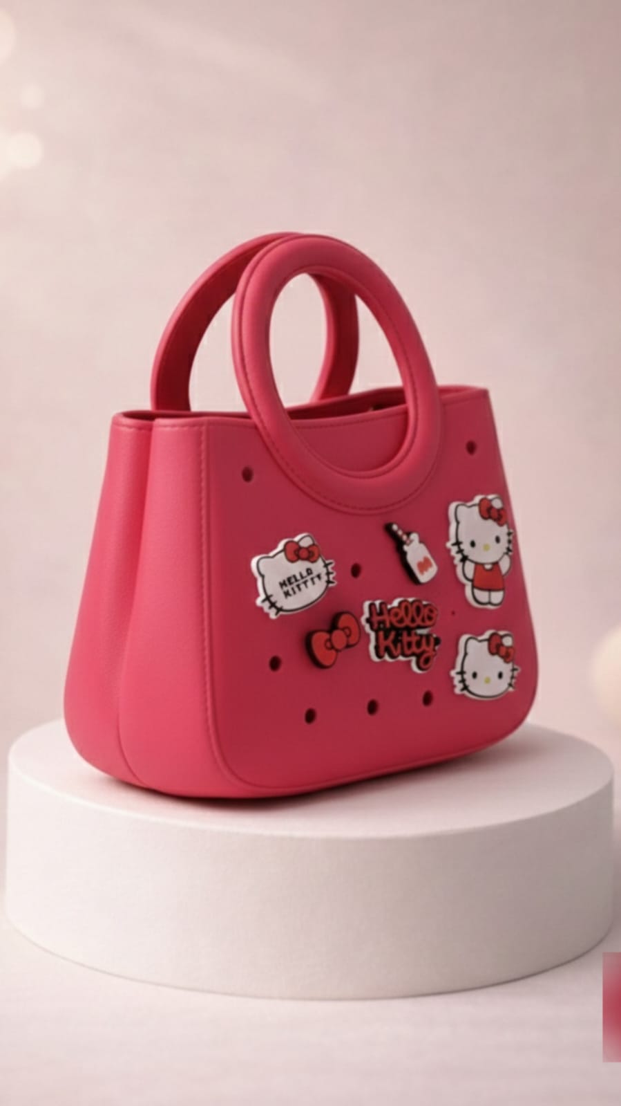 Kitty Pink Charm Tote Bag