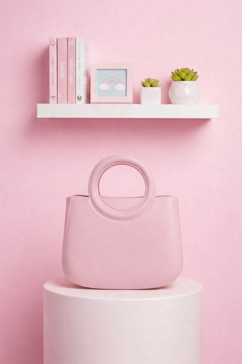 Custom Charm Mini Tote - Soft Pink